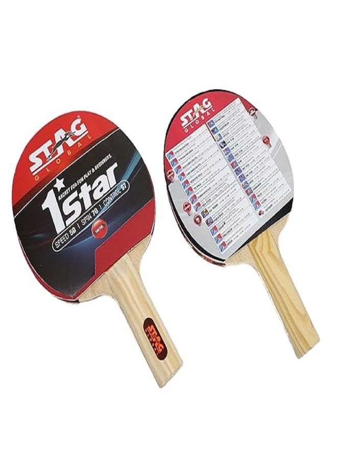 ستاج مضرب تنس طاولة ستاغ غلوبال ذو نجمة واحدة - Image 1
