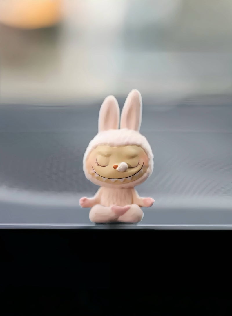 Generic 2 Piece Cute Pink & Blue Labubu Car Dashboard Decor – Adorable Gift Ornament for Friends and Loved Ones  - Image 5