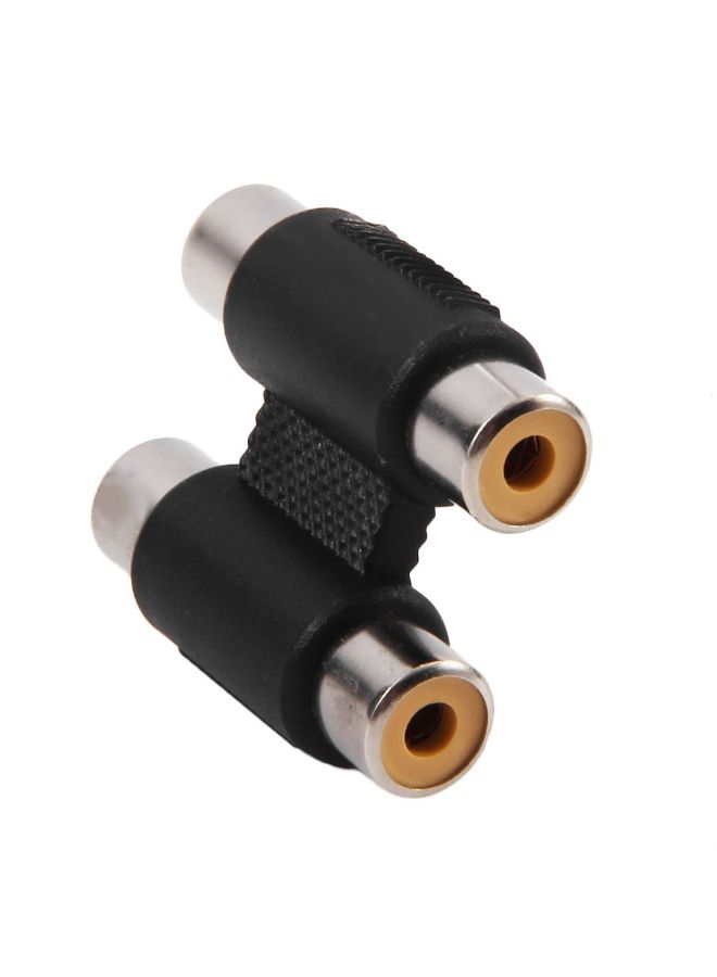 NIBEMINENT 2RCA Female To Audio Connector Black - Image 4