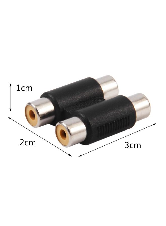 NIBEMINENT 2RCA Female To Audio Connector Black - Image 5