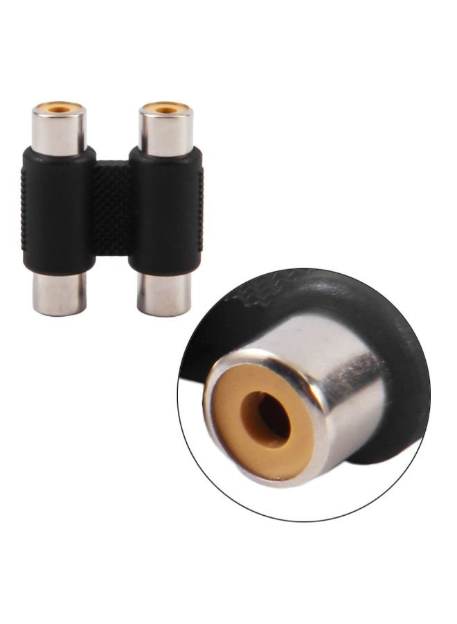 NIBEMINENT 2RCA Female To Audio Connector Black - Image 2