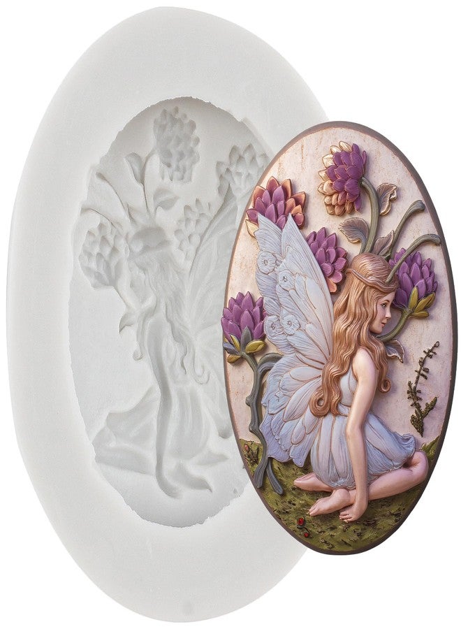 YANQINMS Fairies Angle Silicone Mold Flower Fairy Fondant Mold For Sugar Cake Decorating Cupcake Topper Chocolate Gum Paste Candy Polymer Clay - Image 1