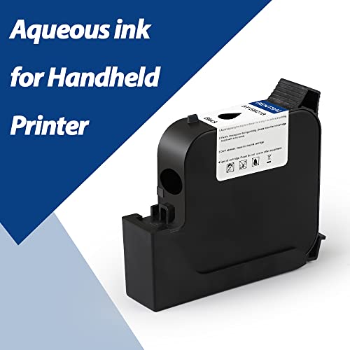 BENTSAI EB21B Water Soluble Black Ink Cartridge with 1 Inch Print Head to Use B30B35B80B85 Handheld Printer Print on Porous Surfaces 1 Pack - Image 3