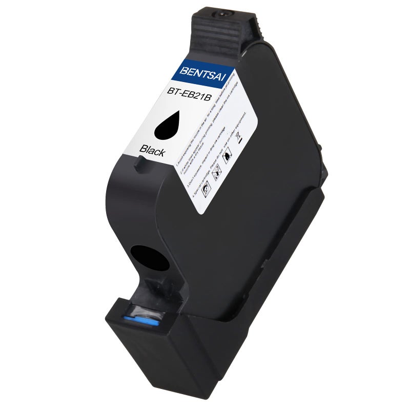 BENTSAI EB21B Water Soluble Black Ink Cartridge with 1 Inch Print Head to Use B30B35B80B85 Handheld Printer Print on Porous Surfaces 1 Pack - Image 2