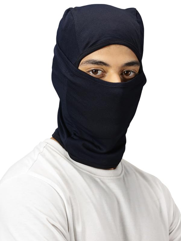 BLUE TYGA Sunscreen Balaclava with UV Protection | Full Face Mask for Riders | UPF 50+ Protection Facekini Navy - Image 5