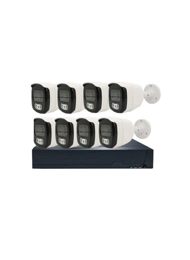 كروني مجموعة مسجل فيديو رقمي من كروني، 8 قنوات، نظام مراقبة خارجي عالي الدقة بالكامل - مجموعة كاميرات مراقبة مقاومة للماء IP66 بدقة 2 ميجابكسل، مع رؤية ليلية بالأشعة تحت الحمراء، ومراقبة عبر تطبيق جوال، وتسجيل صوتي، لأمن المنزل/الشركة - Image 2