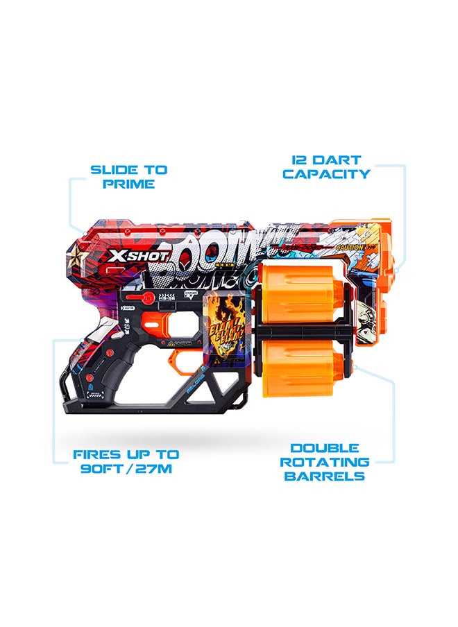 Zuru X-Shot لعبة سكins دريد بوم - لعبة تصويب أكشن للأطفال والمراهقين والبالغين الأولاد والبنات، أنشطة خارجية للعطلات، هدايا للأطفال الذين تتراوح أعمارهم بين 8 فما فوق  - Image 5