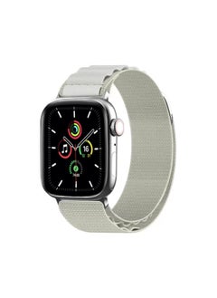 Generic Alpine Nylon Braided GT2 Watch Strap Loop For Apple Universal IWatch8 Ultra Watch Strap-Color:Starlight Color-Specifications:42/44/45/46/49mm  - Image 1