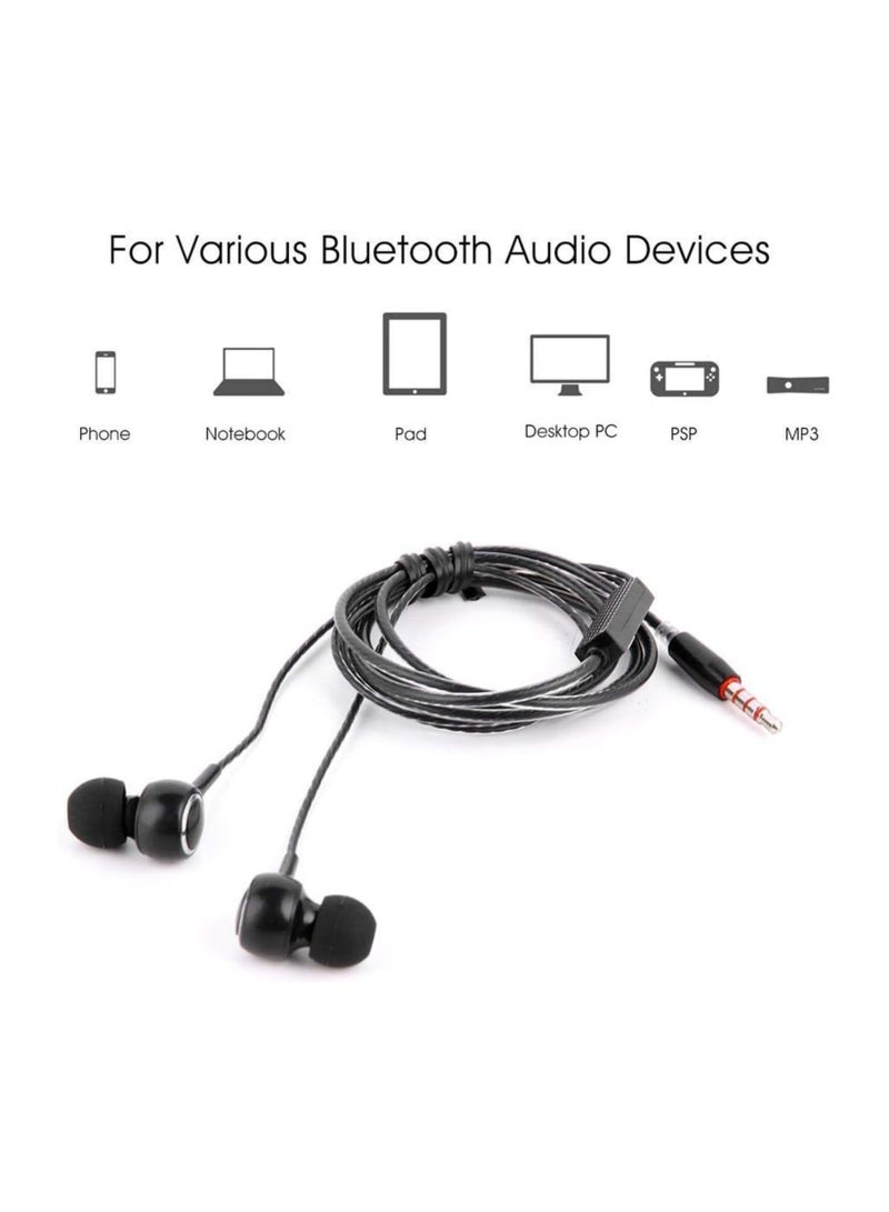 Kin K28 Black Wired in-Earphone Stereophonic Sound With Mic, Built-in Microphone, Bass, 3.5mm Jack, Suitable For All Mobile Phones, Android & Mac Mobiles, Ear Phone, Music - Image 2