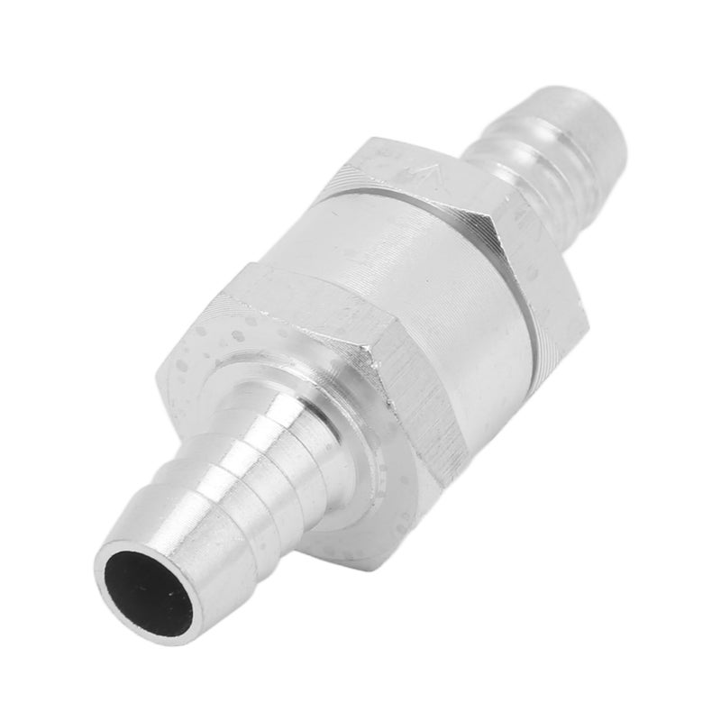 Non Return One Way Check Valve Aluminum Alloy Universal for Fuel Gasoline Oil Petrol Diesel Water10mm/0.39in - Image 1