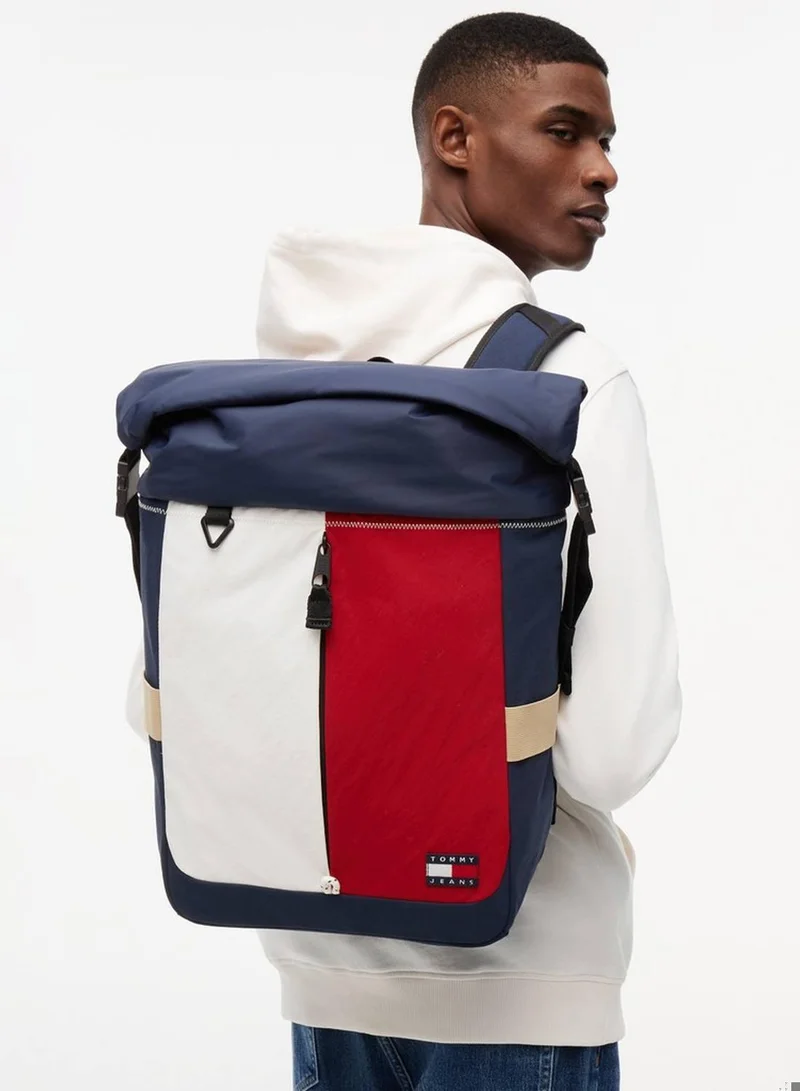 Tommy Jeans Archive Textile Easy Access Flap Backpack