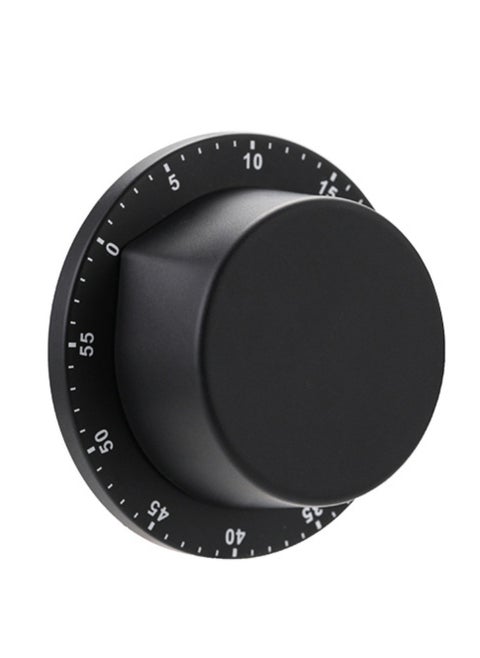 NOVOLAN Mechanical Timer Kitchen Magnet Stainless Steel Countdown Timer Learning Reminder Alarm Clock Multifunctional Time Manager Magnetic Attachment, Cooking Reminders Smooth Surface (black)
