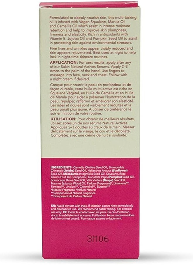 Sukin Sukin Natural Actives Overnight Reset Oil, Promotes Skin Radiance & Rejuvenation  - Image 3