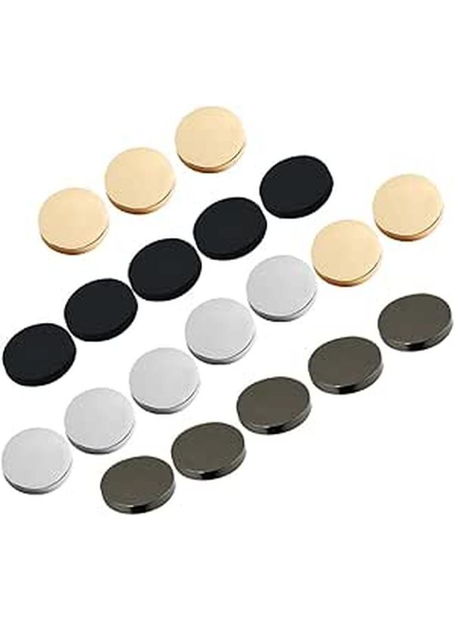 Metal Coat Buttons 40pcs Alloy Sewing Decorative Replacement Gold Silver Dark Gray Black - Image 1