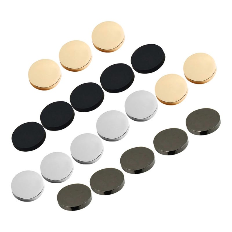 Metal Coat Buttons 40pcs Alloy Sewing Decorative Replacement Gold Silver Dark Gray Black - Image 2