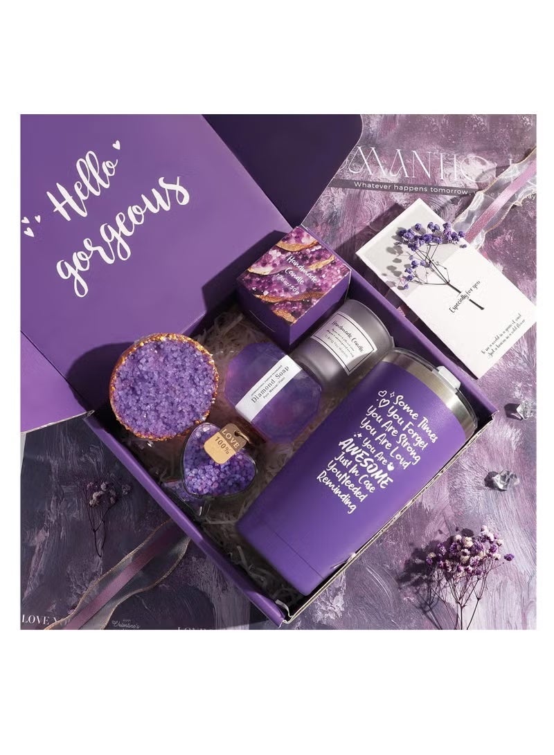 Spa Gift Set for Women – Mother's Day, Luxury Lavender Bath Gift Set with Gift Box, Relaxing Self Care Spa Gifts, Perfect for Birthday, Christmas, Valentine’s Day, Mother’s Day, Thanksgiving & Anniversary, Gifts for Mom, Wife, Sister, Best Friend & Nurse - Image 4