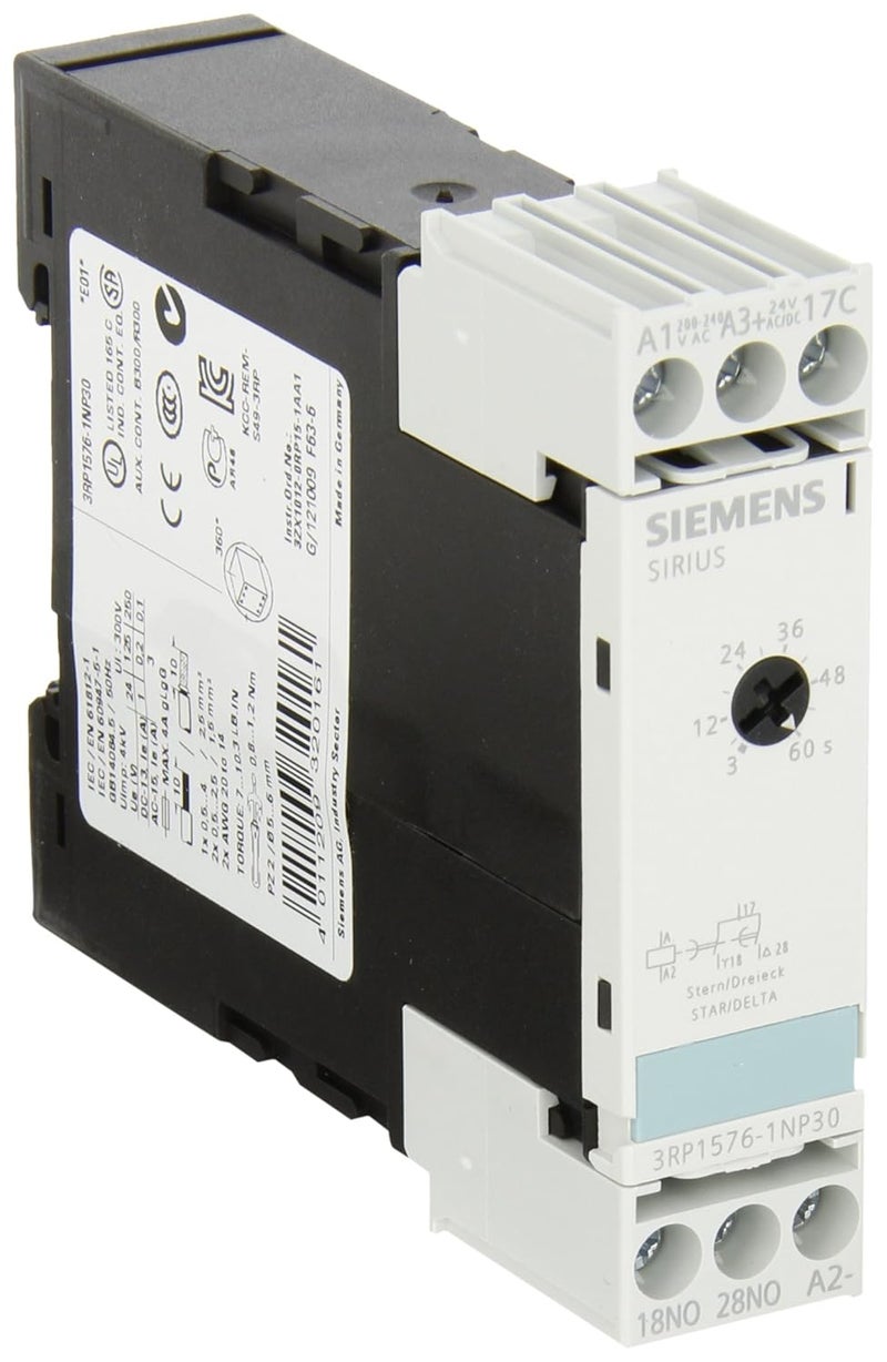 SIEMENS Siemens 3RP15761NP308K360 SEC STAR DELTAIP24200240VAC 24VDC 1NOINSDEL 