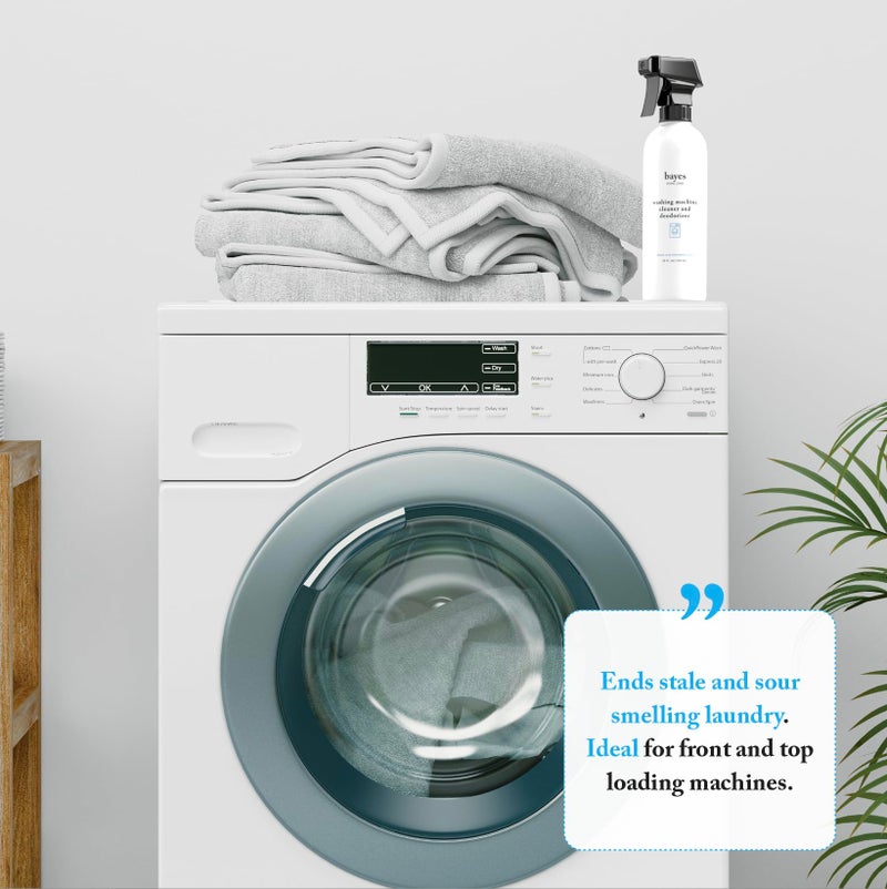 Bayes Washing Machine Cleaner & Deodorizer - Cleans and Eliminates Odors for Fresh Smelling Laundry - 24 Ounce - Image 3