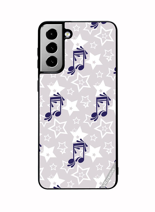 VR CREATIVE Protective Case Cover For Samsung Galaxy S21 FE 5G Music Pattern Design Multicolour - Image 1
