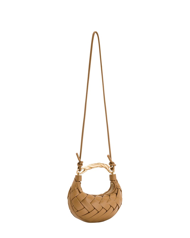 JW PEI Orla Weave Handbag - Brown - Image 4