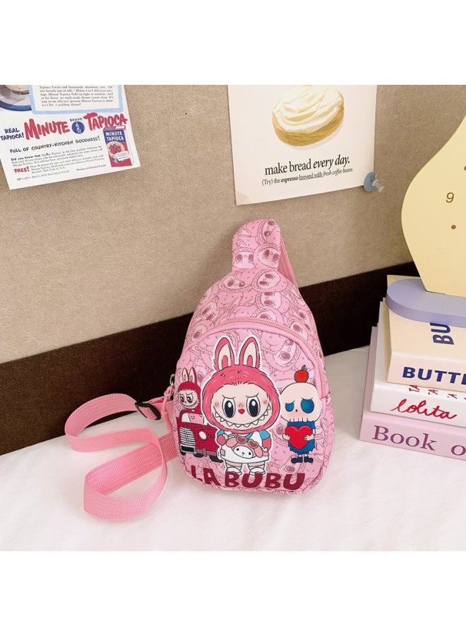 2025 Children's Bag Rab Cloth Cartoon Cute Girl's Bag High-value Mini Portable Coin Purse-Color:Pink - Image 1