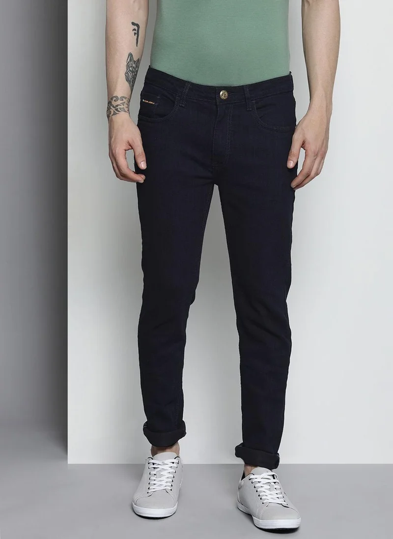 Men Skinny Fit Solid Mid-Rise Stretchable Jeans