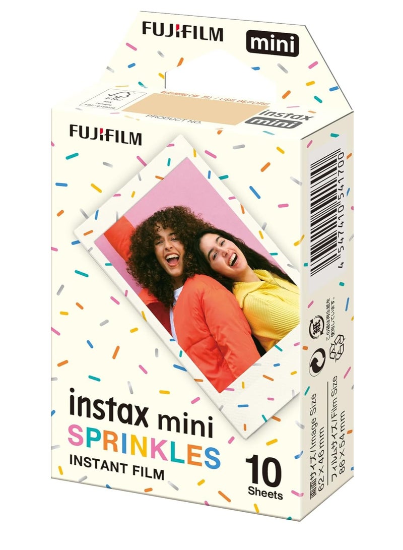 إنستاكس FUJIFILM Instax mini Sprinkles Film {10 Exposures} - Image 1