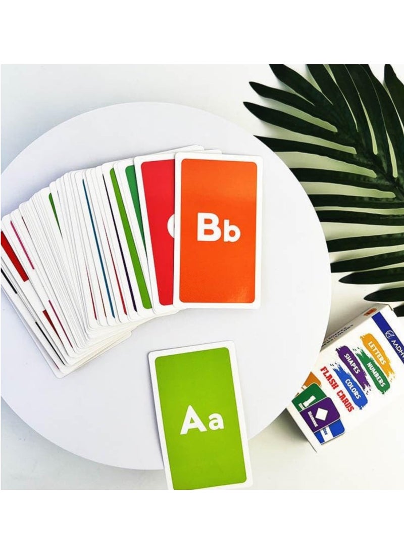 AADHVIK - AADHVIK Toddler Learning Flash cards for studying | Letters, Numbers, Shapes and Colors | Educational flash cards for toddlers 1, 2, 3, 4 years | Preschool Learning & Educational for kids. - Image 1
