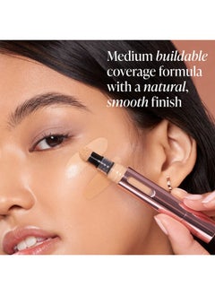 Mally Beauty The Plush Pen Brightening Concealer Stick Cashmere Hydrating Turmeric Vitamin E And Hyaluronic Acid Infused Formula Medium Buildable Coverage With A Natural Smooth Finish  - Image 3