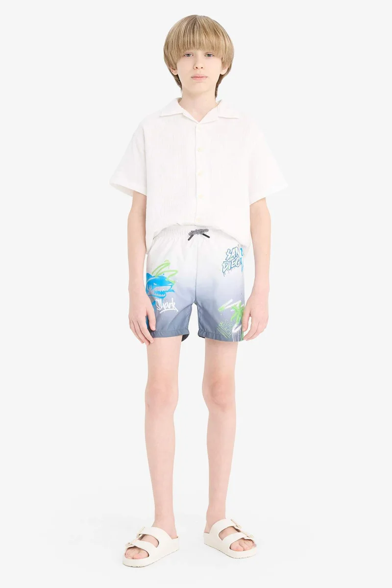 ديفاكتو Boy Regular Fit Swim Shorts