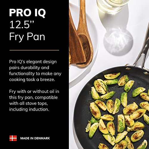 Scanpan Pro IQ 12.5 inch Nonstick Fry Pan - Compatible with All Cooktops, Induction Ready, Metal Utensil Safe, Oven Safe to 500°F, Dishwasher Safe - Image 2