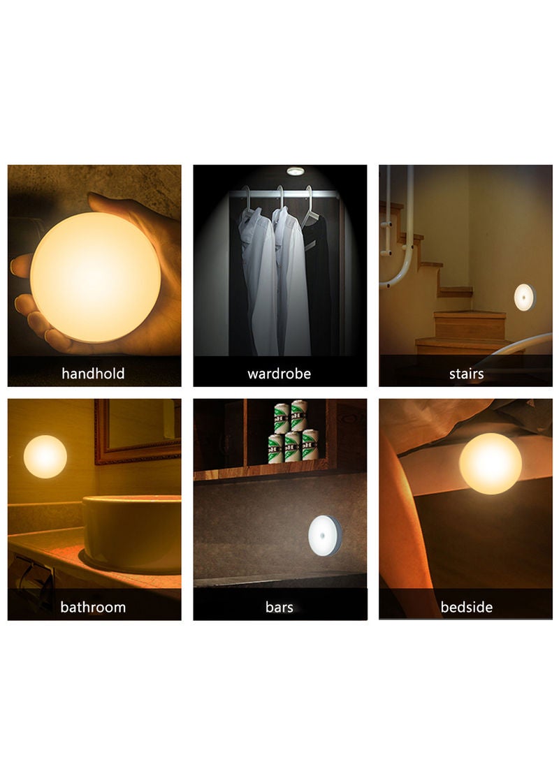 Motion Sensor USB Round Night Lamp Warm white 11.00*2.30*9.00cm - Image 4