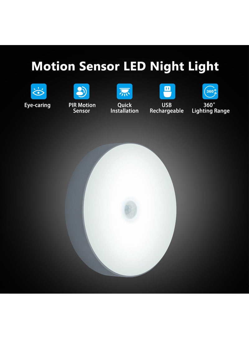 Motion Sensor USB Round Night Lamp Warm white 11.00*2.30*9.00cm - Image 2