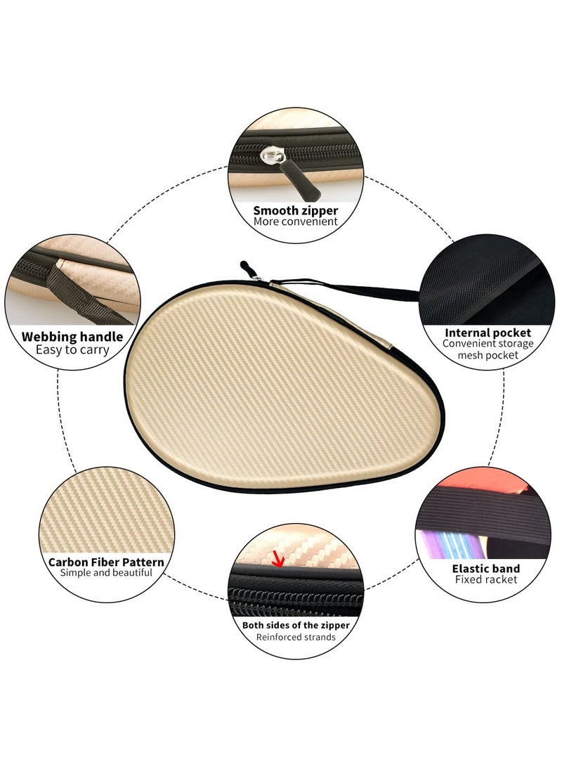 SYOSI Ping Pong Paddle Case, Table Tennis Racket Pocket Table Tennis Racket Cover Hard Shell Ping Pong Portable Storage Bag For Carry & Protect Ping Pong Paddle Drop-Resistant And Durable  - Image 4