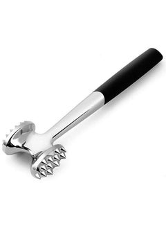 VIO Double Sided Meat Tenderizer Hammer Heavy Duty Construction Kitchen Pounder Mallet Tool with Comfortable Grip Handle for Steak Beef Poultry Fish Meat Frozen Cuts Tenderizing Style 1  - Image 1