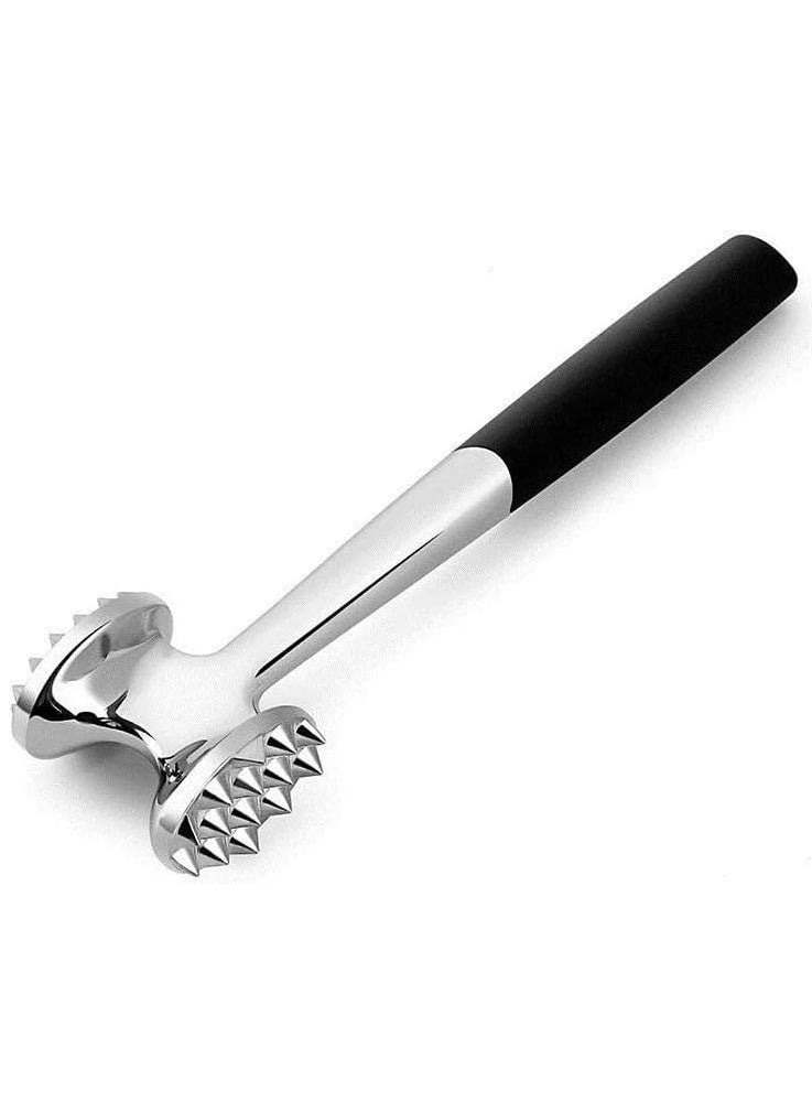 VIO - Double Sided Meat Tenderizer Hammer Heavy Duty Construction Kitchen Pounder Mallet Tool with Comfortable Grip Handle for Steak Beef Poultry Fish Meat Frozen Cuts Tenderizing Style 1 - Image 1