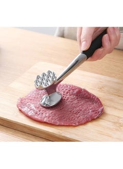 VIO Double Sided Meat Tenderizer Hammer Heavy Duty Construction Kitchen Pounder Mallet Tool with Comfortable Grip Handle for Steak Beef Poultry Fish Meat Frozen Cuts Tenderizing Style 1  - Image 2