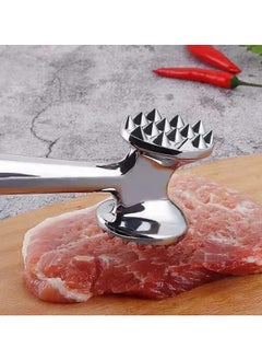 VIO Double Sided Meat Tenderizer Hammer Heavy Duty Construction Kitchen Pounder Mallet Tool with Comfortable Grip Handle for Steak Beef Poultry Fish Meat Frozen Cuts Tenderizing Style 1  - Image 5