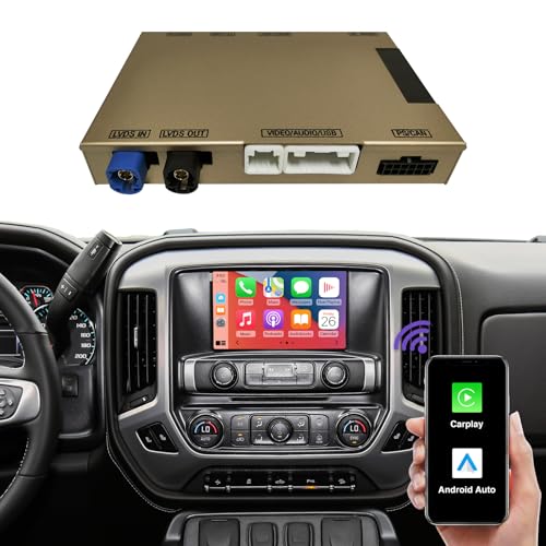 NINETOM 2026 Upgraded Wireless CarPlay & Android Auto Retrofit Module Compatible with Cadillac, Buick, Chevrolet and GMC (2014–2020) HMI 2.0 System, Supports Android Auto, Mirror Link - Image 1
