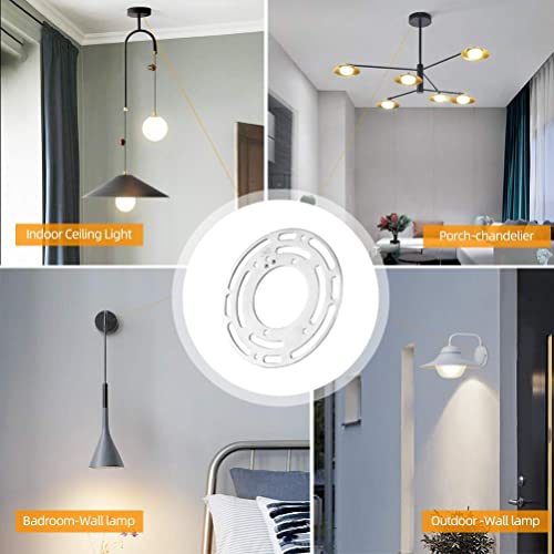 PEESIN 2 Pack Ceiling Light Mounting Bracket, Universal 4 Inch Light Crossbar, Steel Plate with Ground Screw, Close to Wall or Ceiling - Image 5