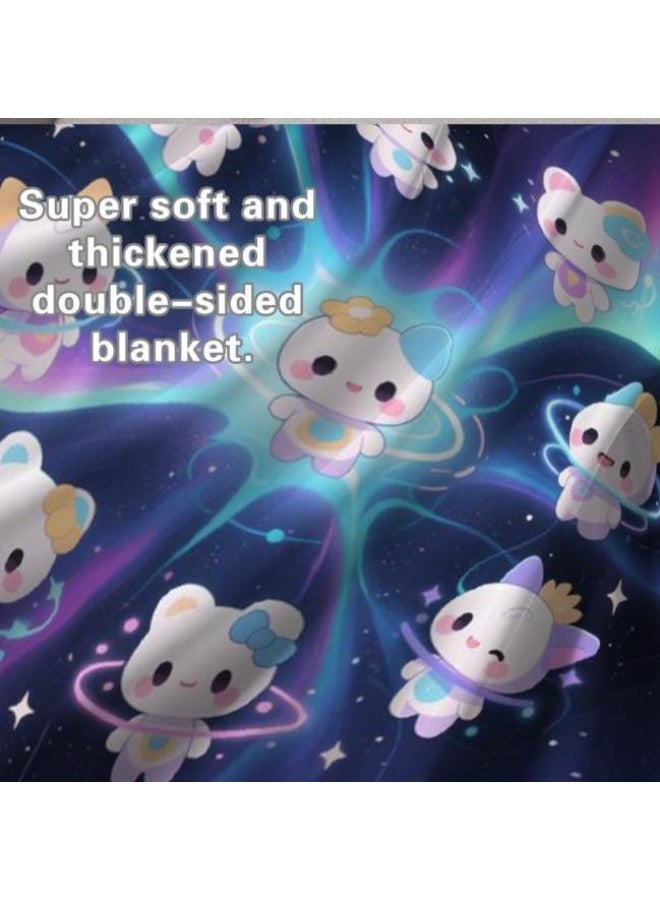 general Baby and children's cartoon flannel thin blanket (warm and comfortable, suitable for sleep, game use) 70cm*100cm - Image 3