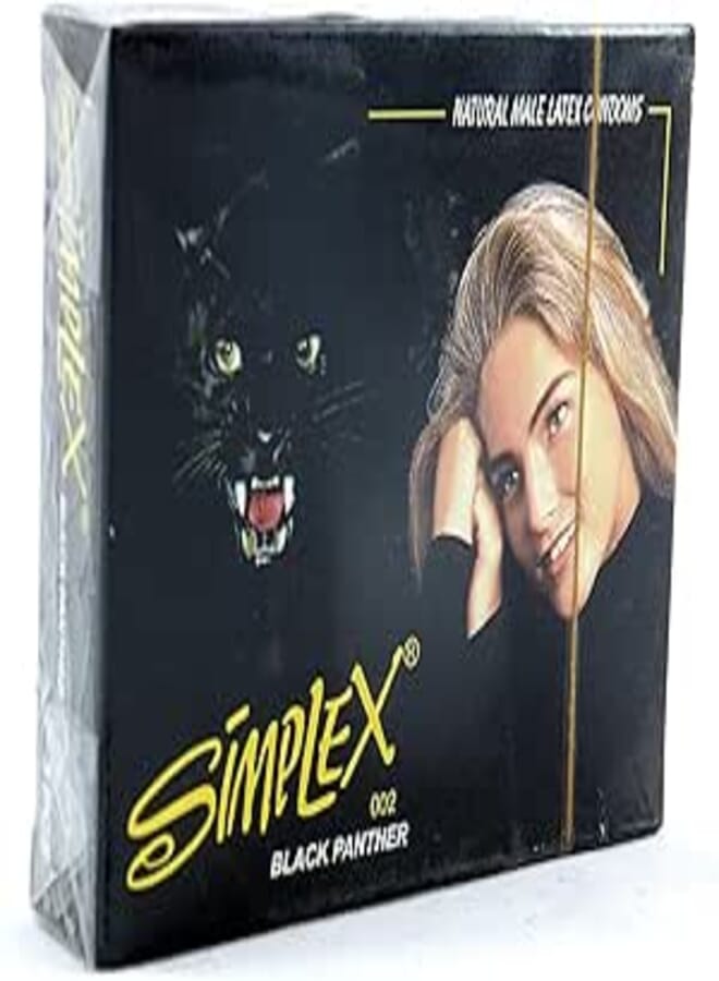 SIMPLEX BLACK PANTHER CONDOM - 3PCS