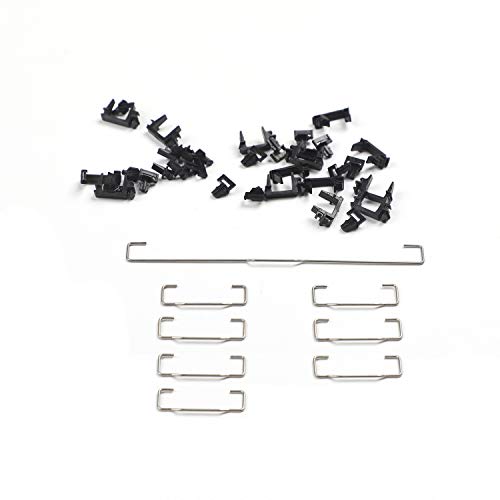 YMDK Costar Style Plate-Mounted Costar Stabilizers Balancing Pole Raised Wire 6.25u 2u for MX Mechanical Keyboard Filco (Kit 2 for 96 104 Keyboard) - Image 1
