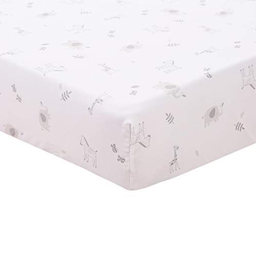 JISEN 3 Piece Crib Bedding Set Crib Quilt Crib Sheet Pillowcase - Soft Microfiber Printed Nursery Set for Baby Boys or Girls Gray - Image 5