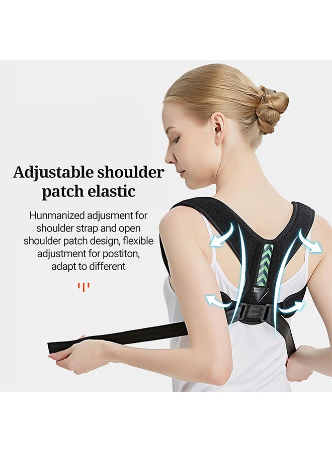 Back Support Brace and Posture Correction Belt Relieves Pain Stress and Fatigue with Neck Shoulder Clavicle and Spine Alignment Reshape Your Body With This Back Straightener and Be Attractive, Fit - Image 2