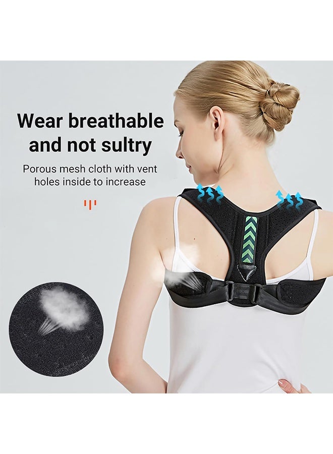 Back Support Brace and Posture Correction Belt Relieves Pain Stress and Fatigue with Neck Shoulder Clavicle and Spine Alignment Reshape Your Body With This Back Straightener and Be Attractive, Fit - Image 5