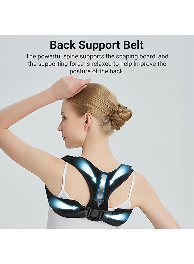 Back Support Brace and Posture Correction Belt Relieves Pain Stress and Fatigue with Neck Shoulder Clavicle and Spine Alignment Reshape Your Body With This Back Straightener and Be Attractive, Fit - Image 3
