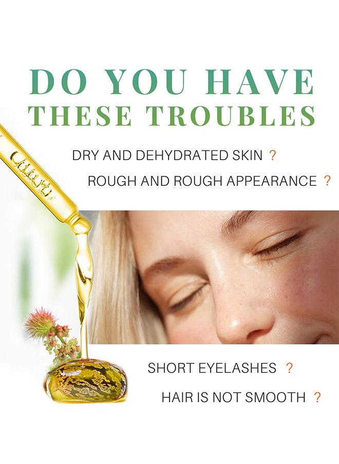 RUBRIEL - 100% Pure Castor Oil - Organic Pure Cold Pressed Castor Oil for Skin Nails Hair Growth Eyebrows and Eyelashes Hair Growth and Prevent Hair Loss Castor Oil for Eyelashes and Eyebrows - Image 1