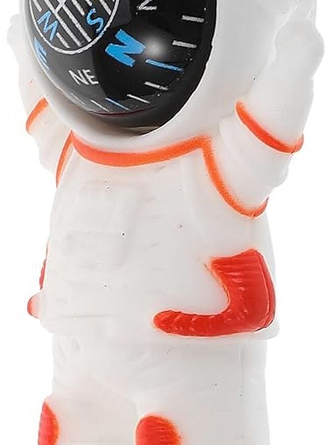 Orange Astronaut Shape Mini Compass Dash Mount Car Direction Compass for Vehicle Interior Decoration - Image 1