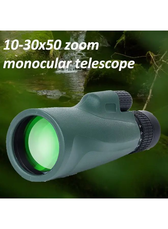 Green Monocular Telescope 30x50 Zoom Adjustable Focus for Bird Watching Outdoor - Image 4
